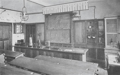 Watersleyde-Physikzimmer-Schultafel 1927